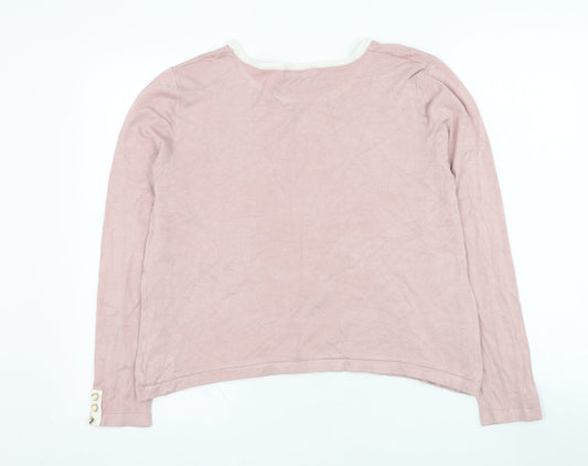 Womens UK Size M Alexara Pink Pullover Jumper