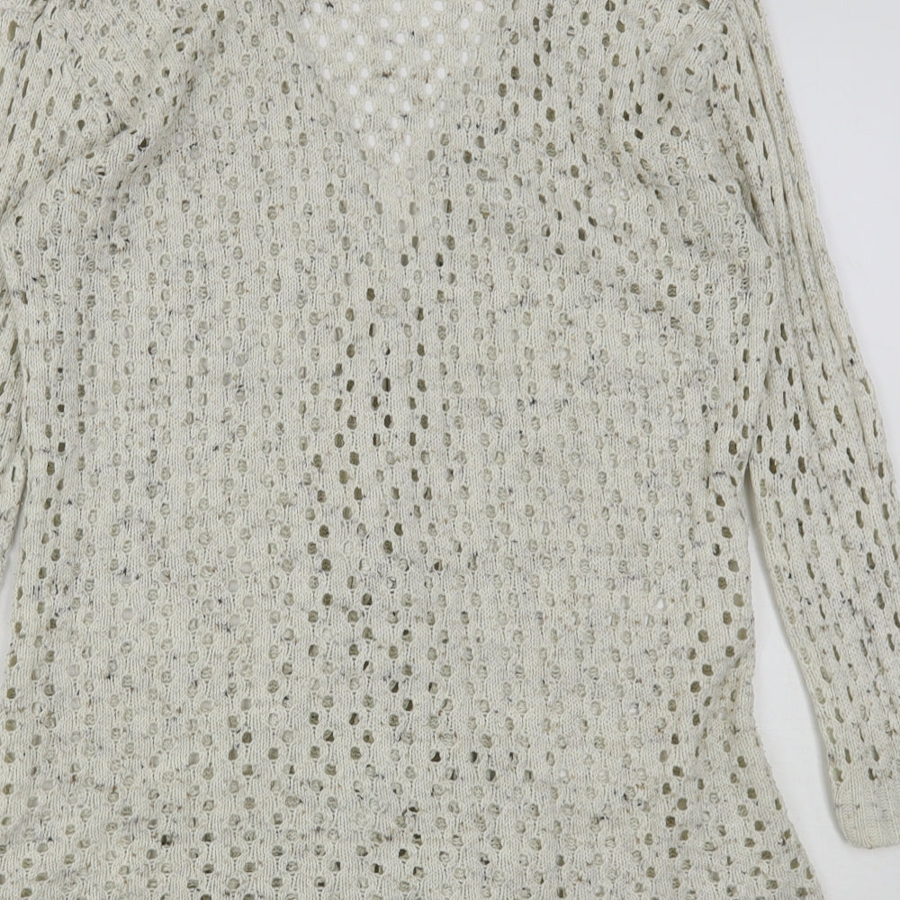 Womens UK Size 10 Select Beige Cardigan Jumper
