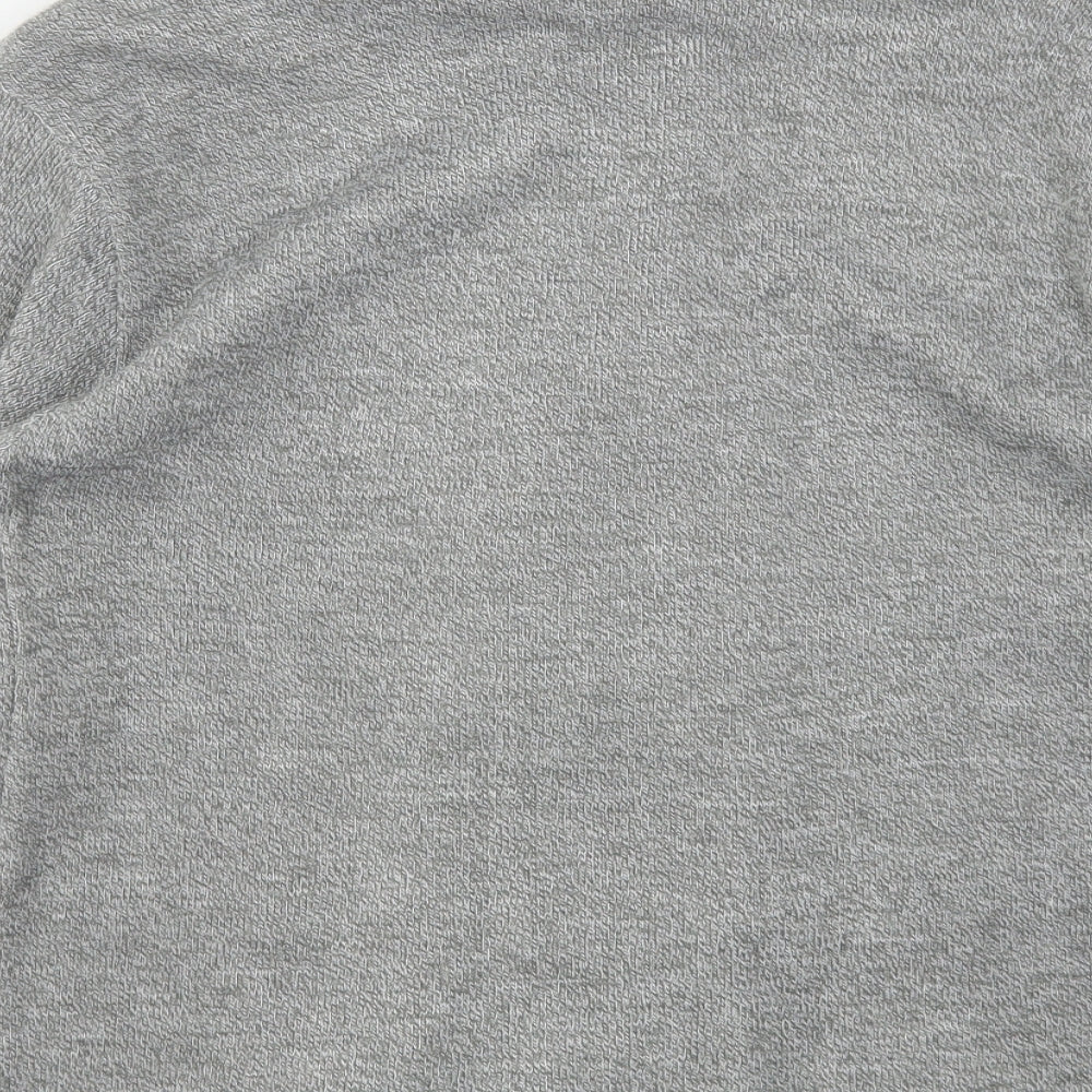 Unique Style Womens Grey Round Neck Acrylic Pullover Jumper Size M - Jumper with cardigan
