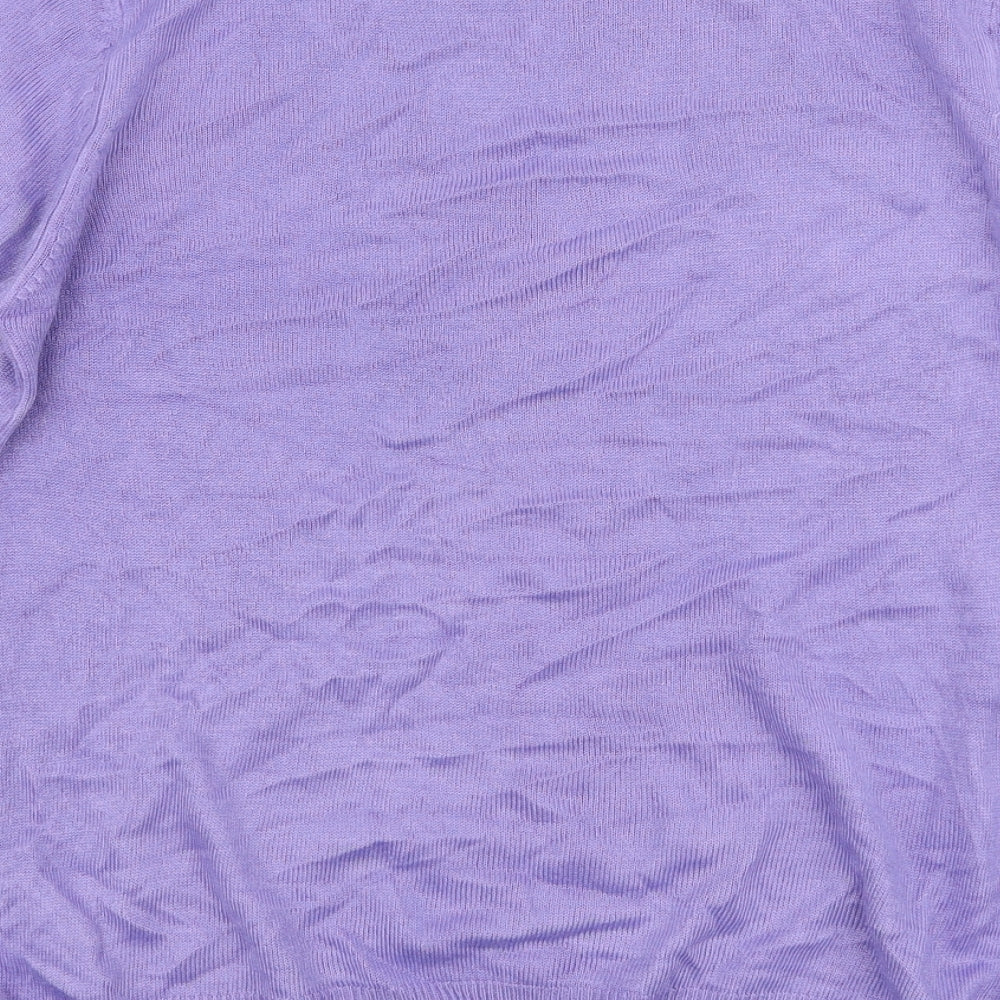 Womens UK Size 10 Marks and Spencer Purple Pullover Jumper