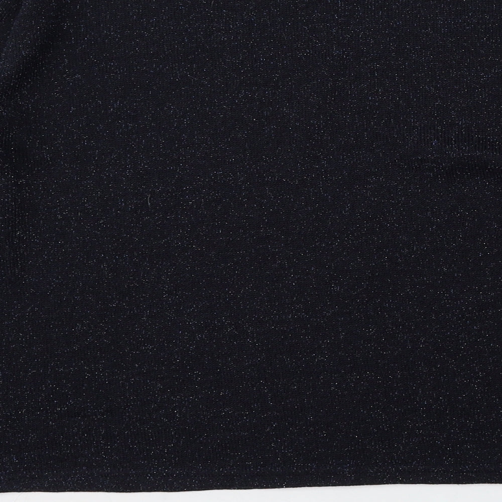 Womens UK Size M Divided Blue Pullover Jumper