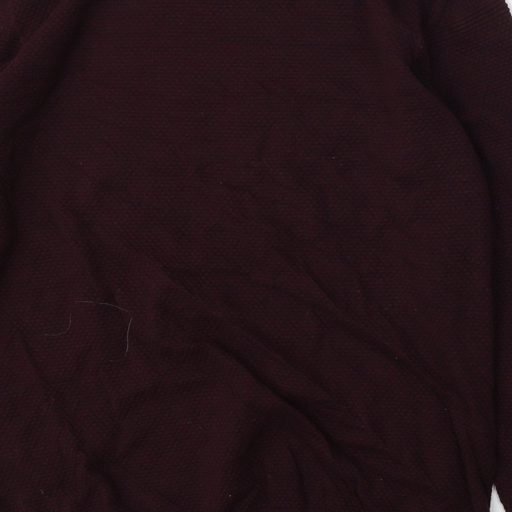 Matalan Mens Red Round Neck Cotton Pullover Jumper Size L