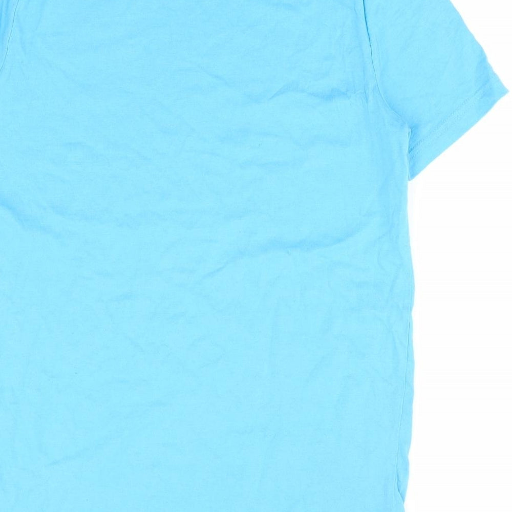 Florence + Fred Boys Blue Cotton Jersey T-Shirt Size 11-12 Years Round Neck