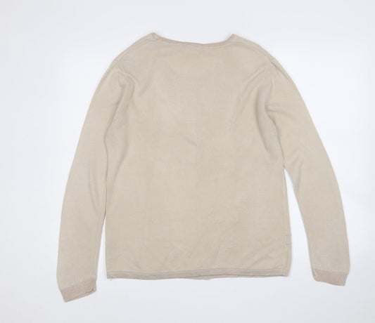 Womens UK Size S Roman Originals Beige Pullover Jumper