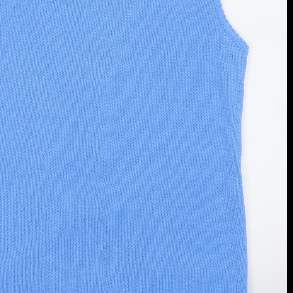 Womens UK Size S Insight Blue Vest Jumper