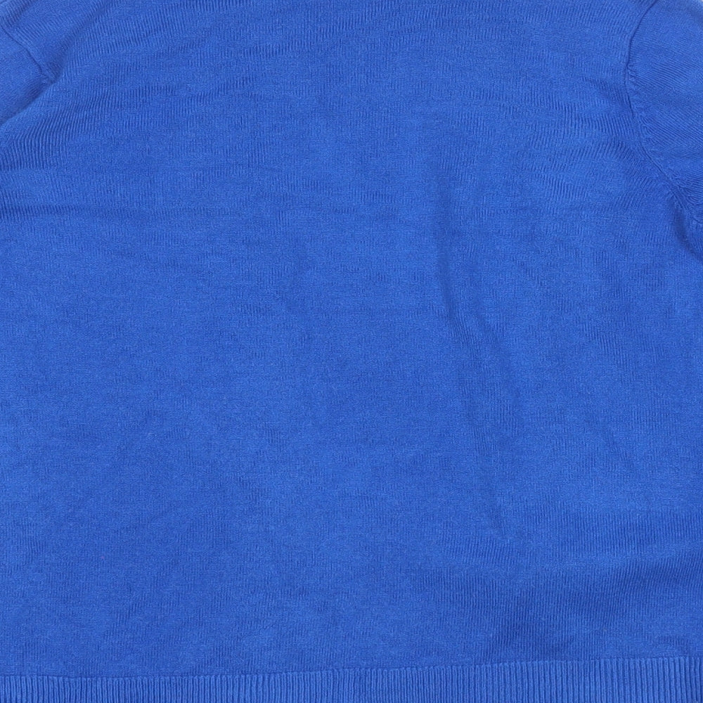 Womens UK Size S Marks and Spencer Blue Cardigan Jumper