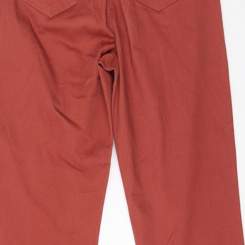 Cotton Traders Womens Red Cotton Jegging Jeans Size 10 L27 in Regular
