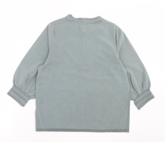 Womens UK Size M H&M Green Pullover Jumper