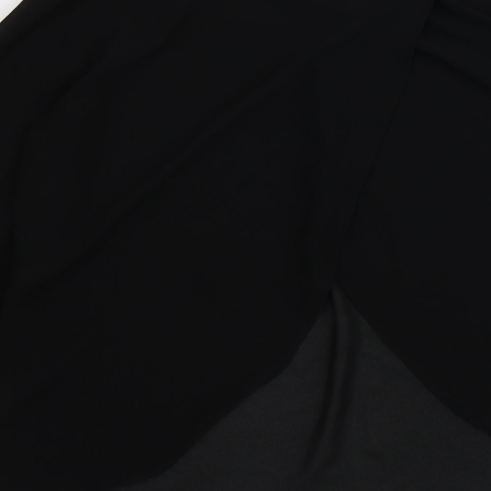 Womens UK Size 10 F&F Black Basic Blouse