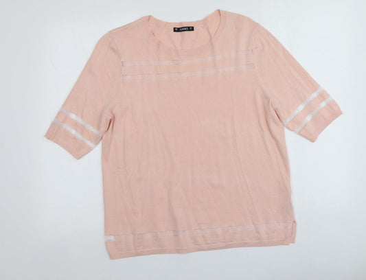 Womens UK Size L Dunnes Stores Pink Pullover Jumper