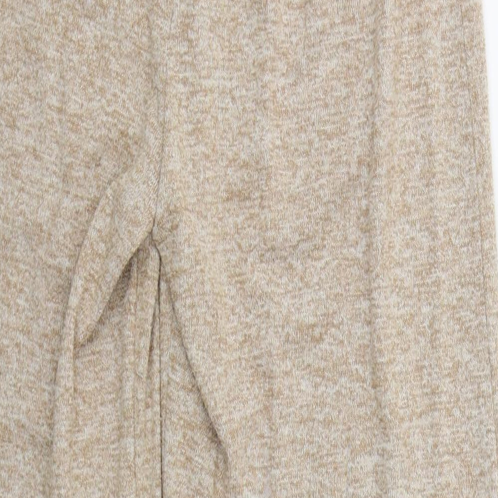Womens UK Size 6 Nasty Gal Regular Fit Sweatpants Beige Trousers