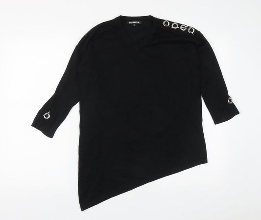 Womens UK Size S Paramour Black Pullover Jumper
