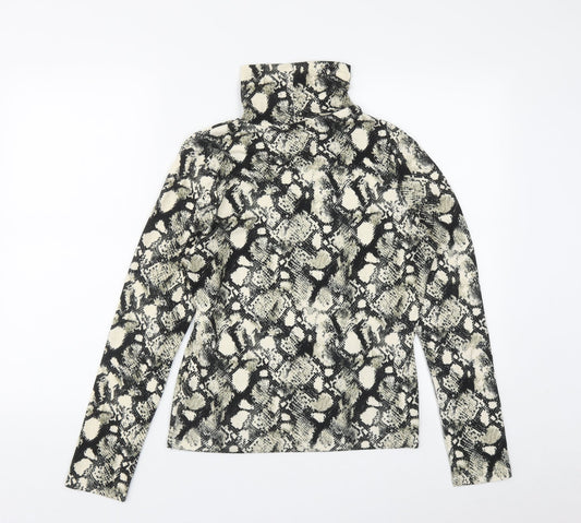 Primark Womens Multicoloured High Neck Geometric Polyester Pullover Jumper Size M