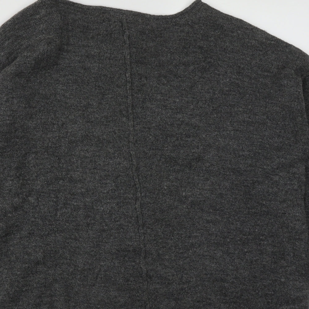 Womens UK Size S ISLE Essentials Grey Pullover Jumper