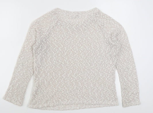 George Womens Pink Round Neck Polyester Pullover Jumper Size 12