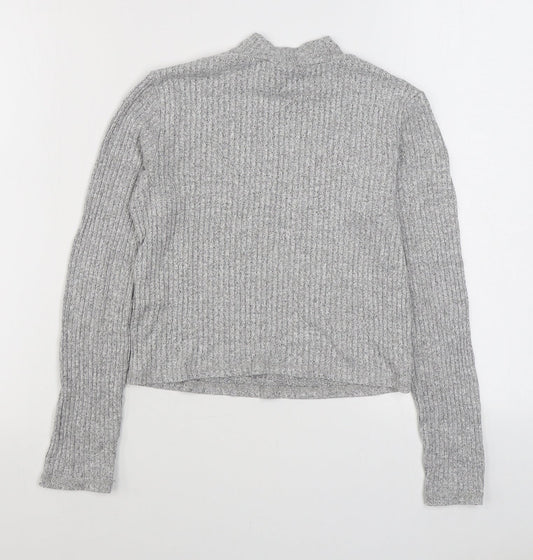 Womens UK Size 10 Miss Selfridge Grey Pullover Jumper