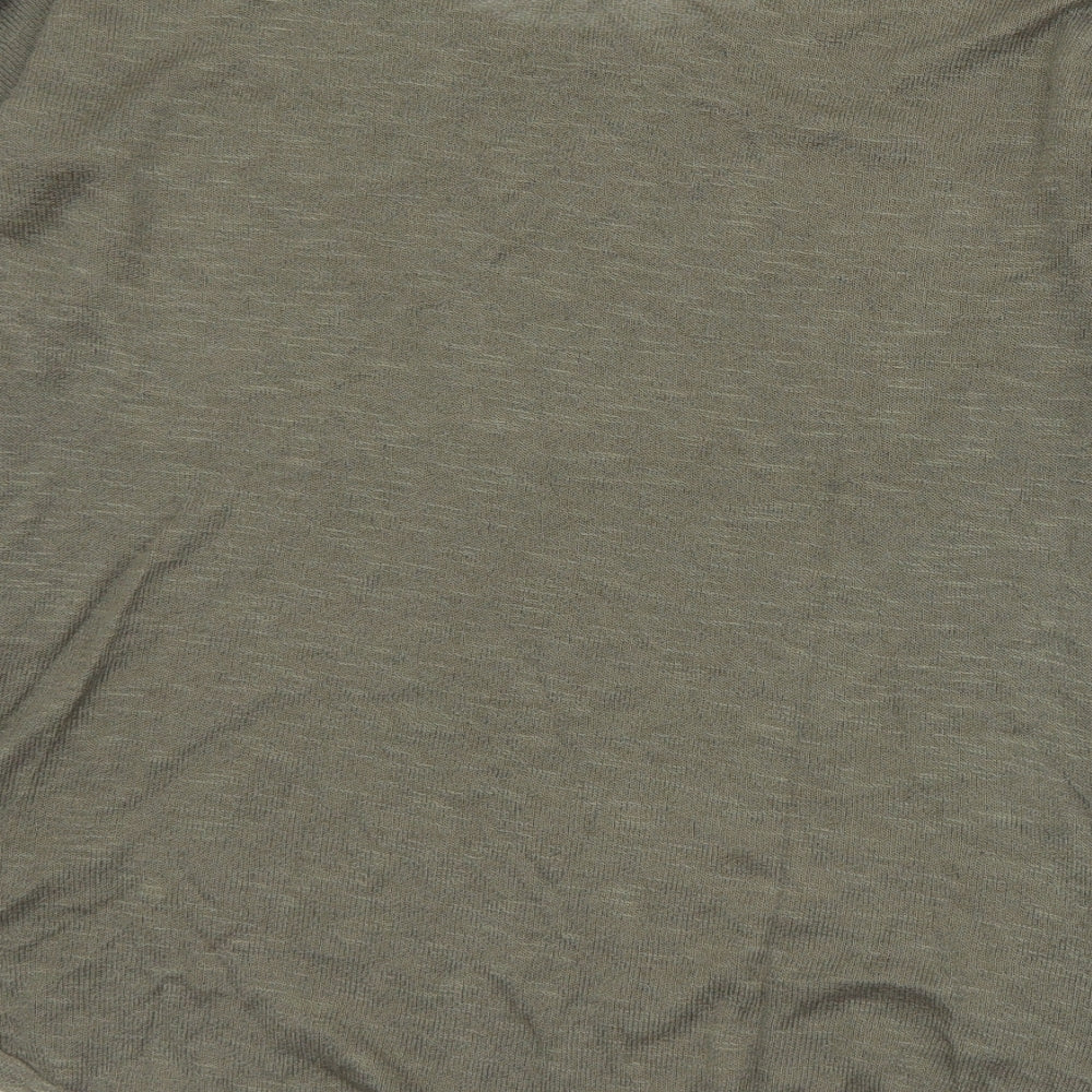 Womens UK Size 10 River Island Grey Basic T-Shirt