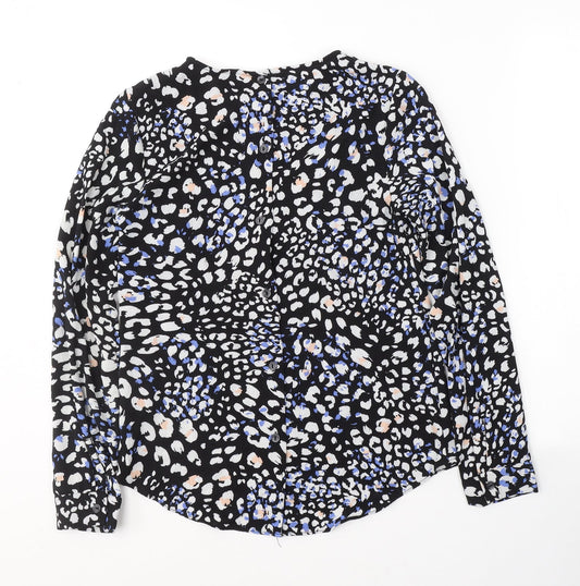 Womens UK Size 8 New Look Black Basic Blouse