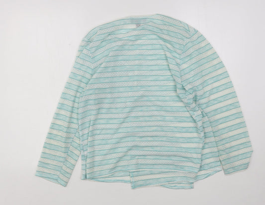 Womens UK Size 14 Saloos Blue Cardigan Jumper