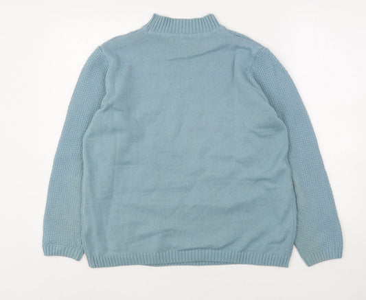 Womens UK Size 14 Isle Essentials Green Pullover Jumper