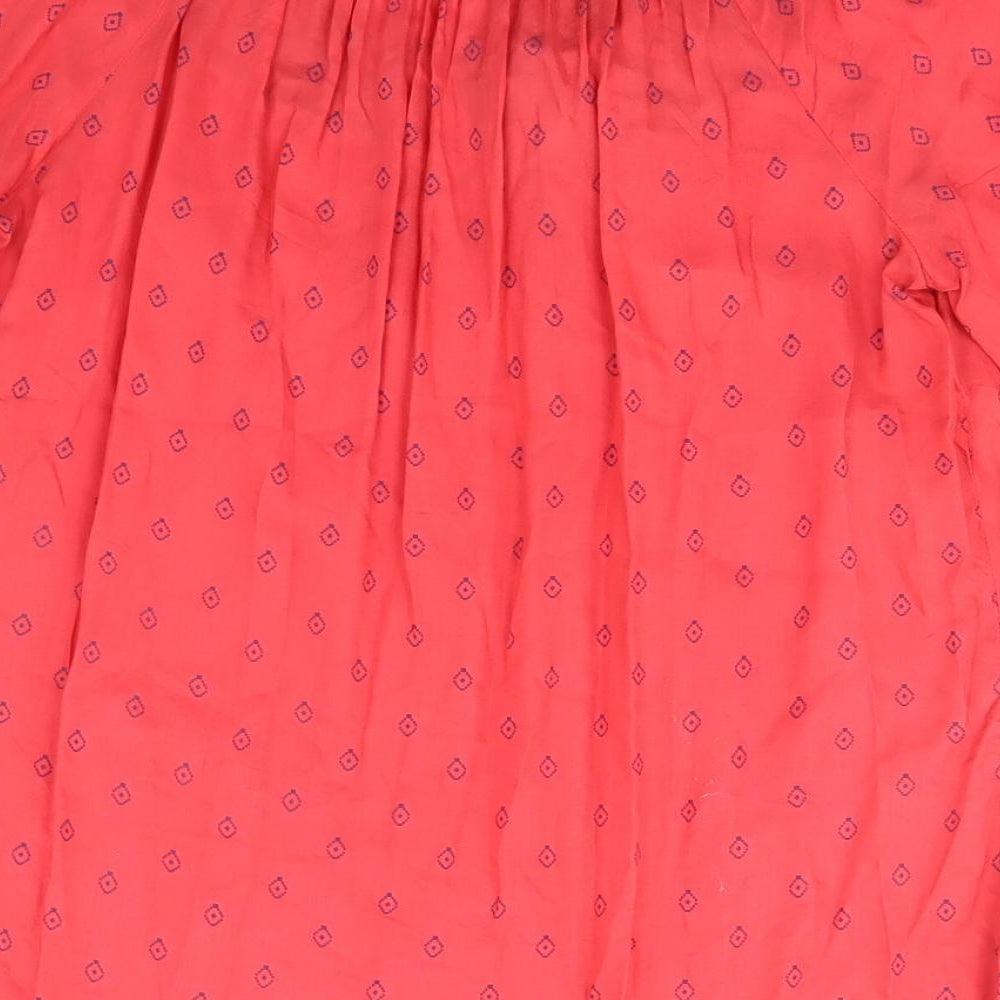 Womens UK Size 10 Dunnes Stores Red Kimono T-Shirt
