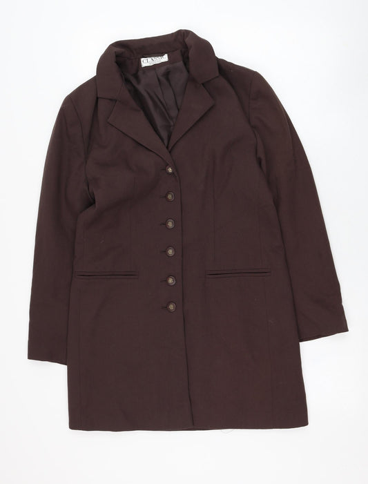 Womens UK Size 12 Classic Brown Jacket