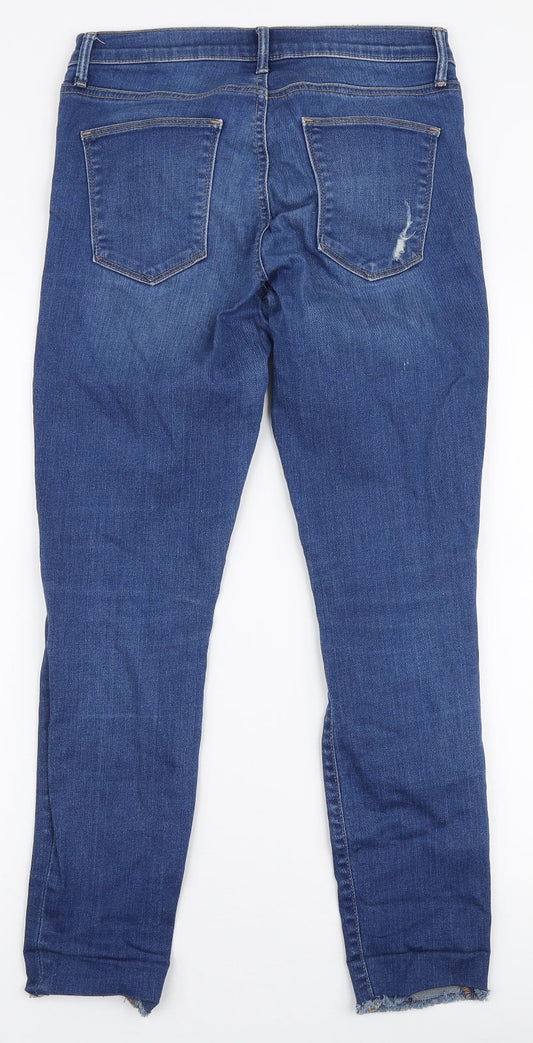 Gap Womens Blue Polyester Skinny Jeans Size 28 in L27 in Slim Zip