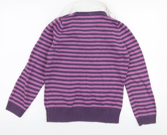 Womens UK Size 12 Marks and Spencer Purple Pullover Jumper