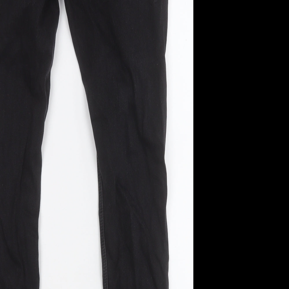 River Island Womens Black Cotton Skinny Jeans Size 32 L27 in Regular