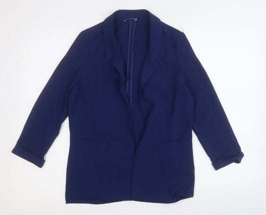 Dunnes Womens Blue Jacket Blazer Size S