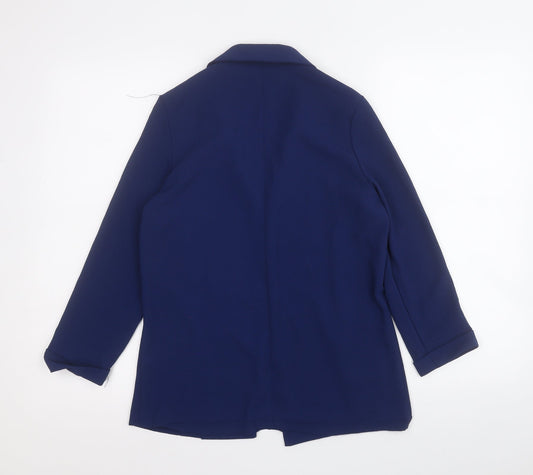 Dunnes Womens Blue Jacket Blazer Size S