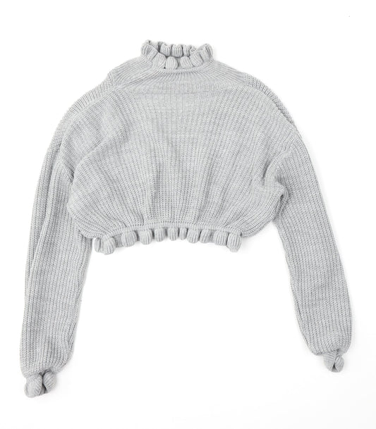 Womens UK Size M Preworn Grey Pullover Jumper