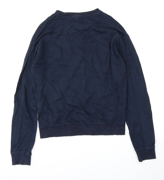 Mens UK Size XS H&M Blue Pullover Sweatshirt