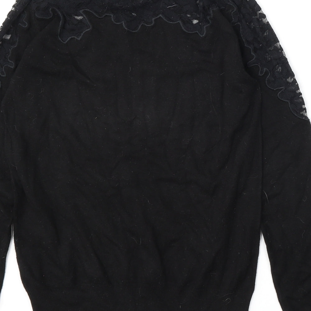 Womens UK Size 8 Primark Black Pullover Jumper