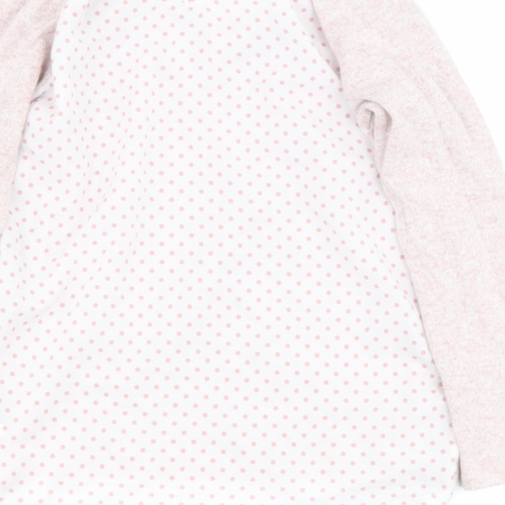 Dunnes Stores Girls Pink Viscose Basic Casual Size 7 Years Round Neck