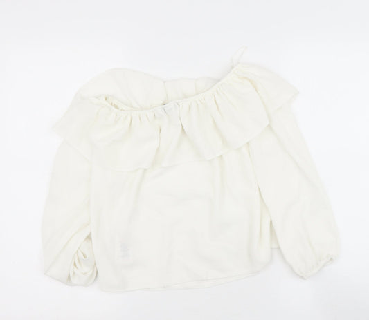 Womens UK Size 10 newlook Beige Basic Blouse
