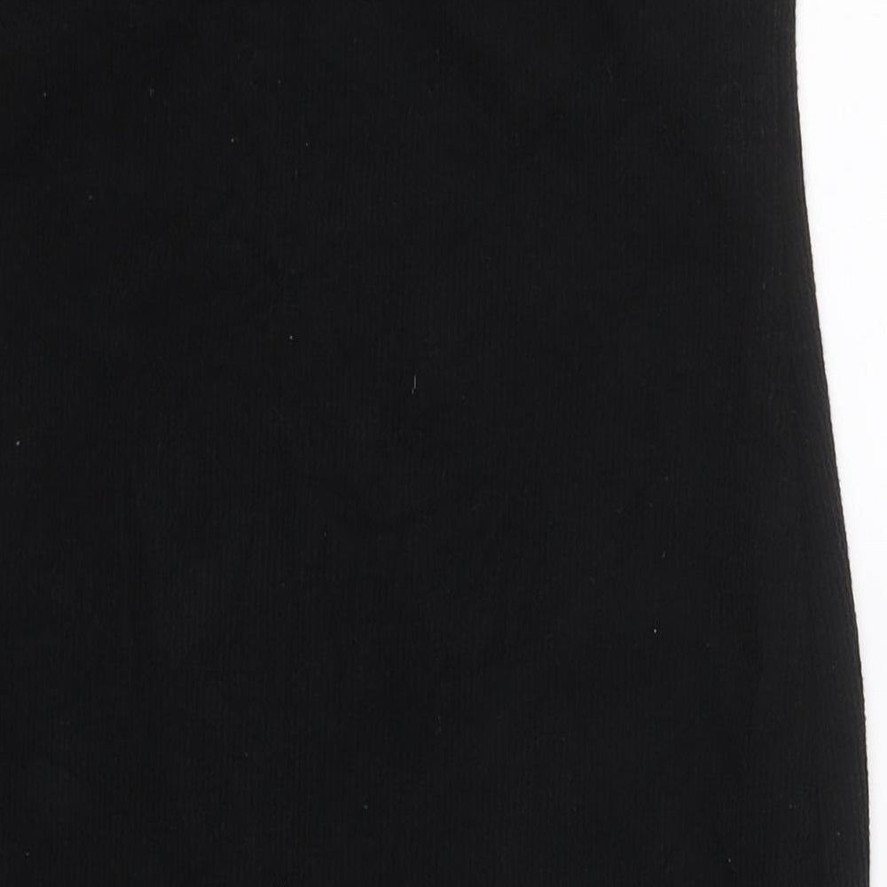 H&M Womens Black Polyester Bodycon Size S Sweetheart