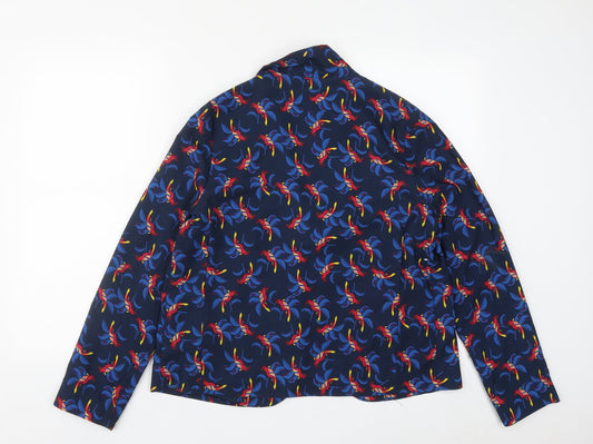 George Womens Black Geometric Jacket Size 14