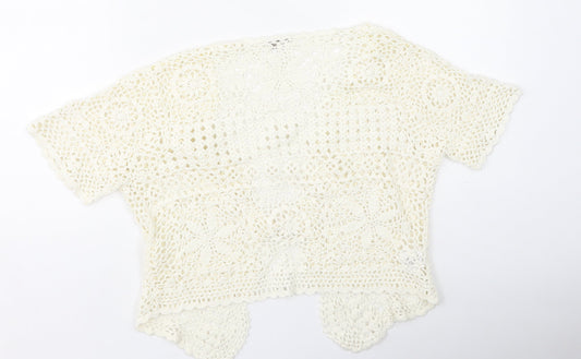 Womens UK Size M Cc Beige Cardigan Jumper