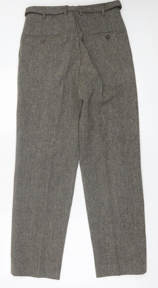 Womens UK Size 30 in Preworn Regular Fit Brown Trousers