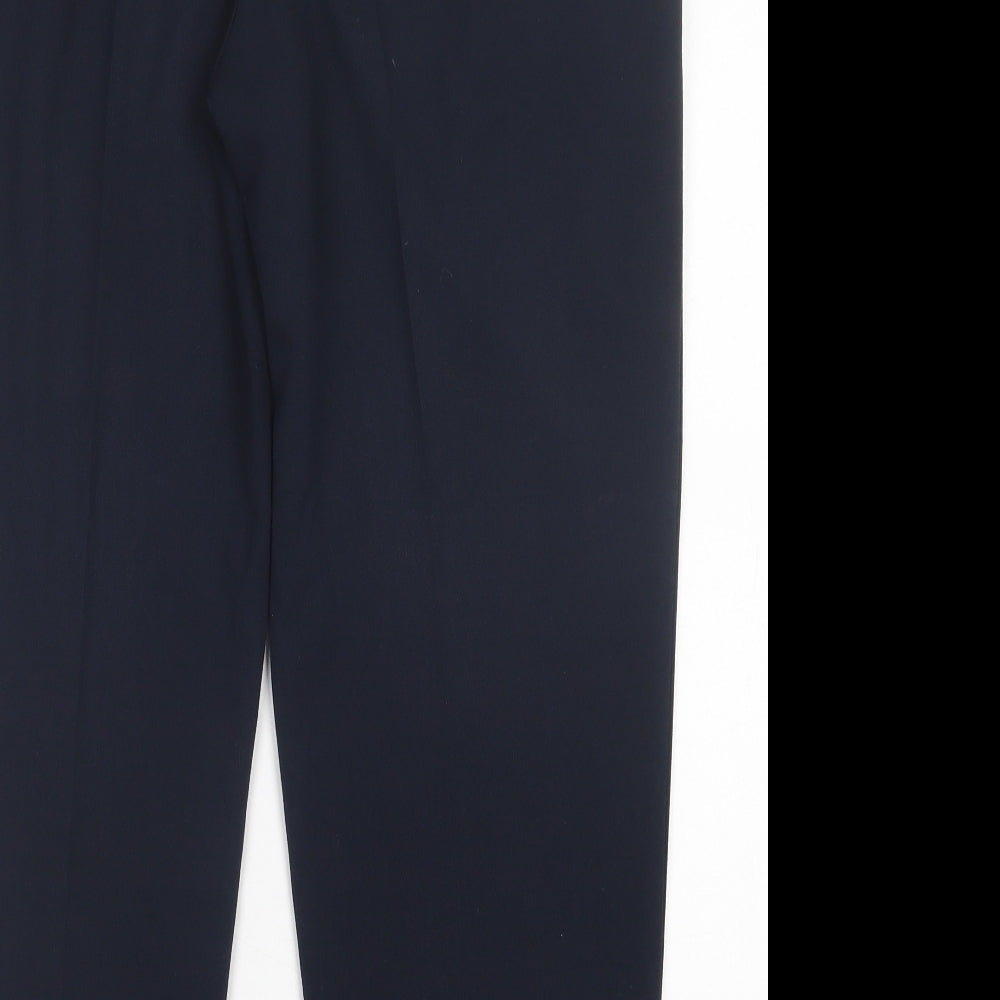 Womens UK Size 18 Marks and Spencer Regular Fit Blue Trousers