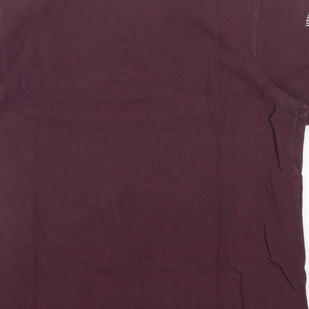 Twisted Soul Mens Purple Cotton Polo Size L Collared Button