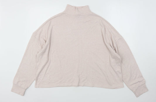 Womens UK Size L New Look Pink Pullover Jumper