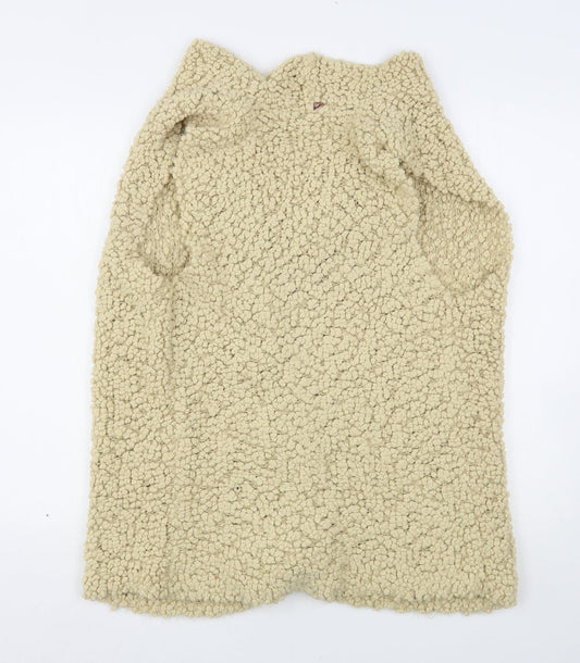 George Womens Beige V-Neck Polyamide Cardigan Jumper Size M