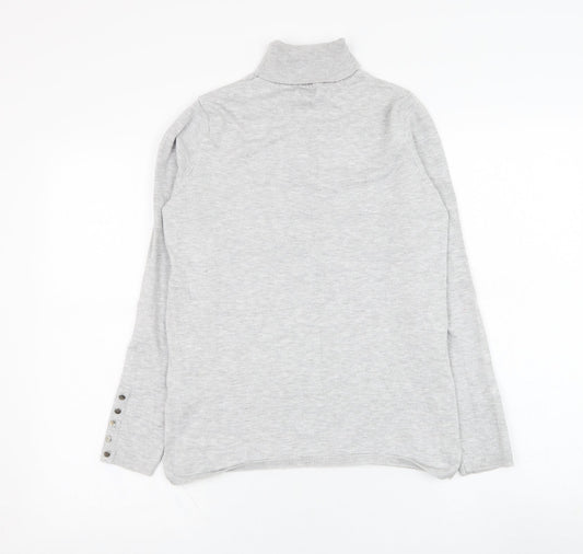 Womens UK Size 10 M&Co Grey Pullover Jumper