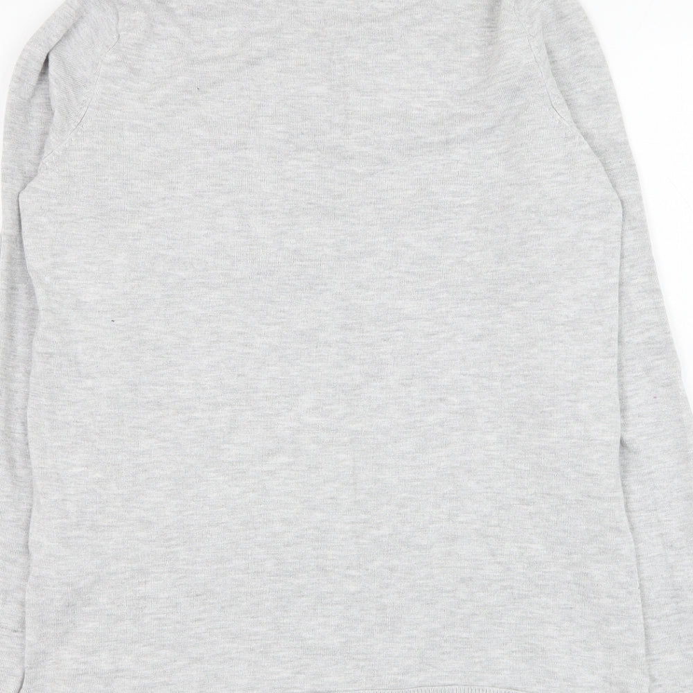 Womens UK Size 10 M&Co Grey Pullover Jumper