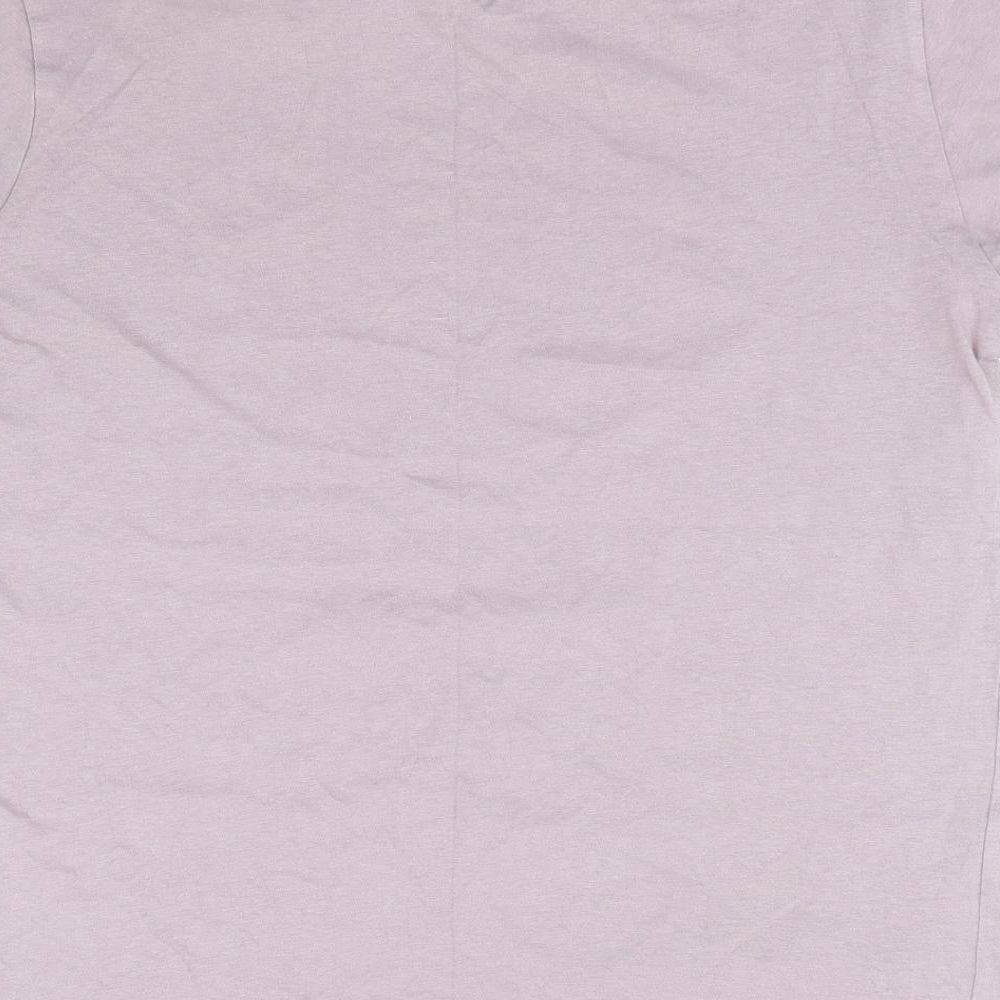 Primark Womens Purple Cotton Jersey T-Shirt Size S Crew Neck