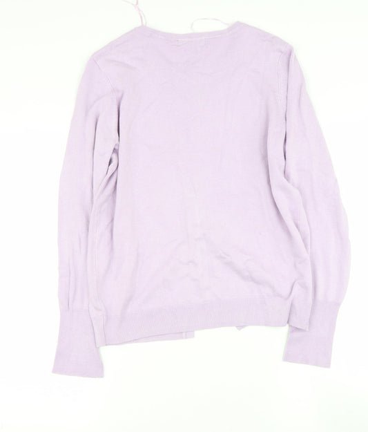 Womens UK Size M Dunnes Stores Purple Cape Jumper