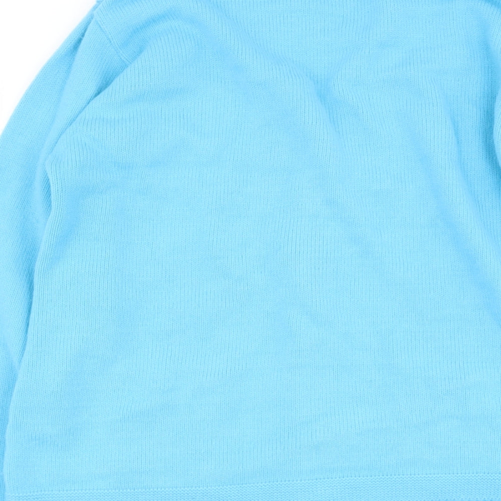 Womens UK Size M Florida Blue Cape Jumper