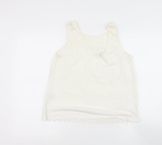 Womens UK Size 12 NEXT Beige Basic Blouse